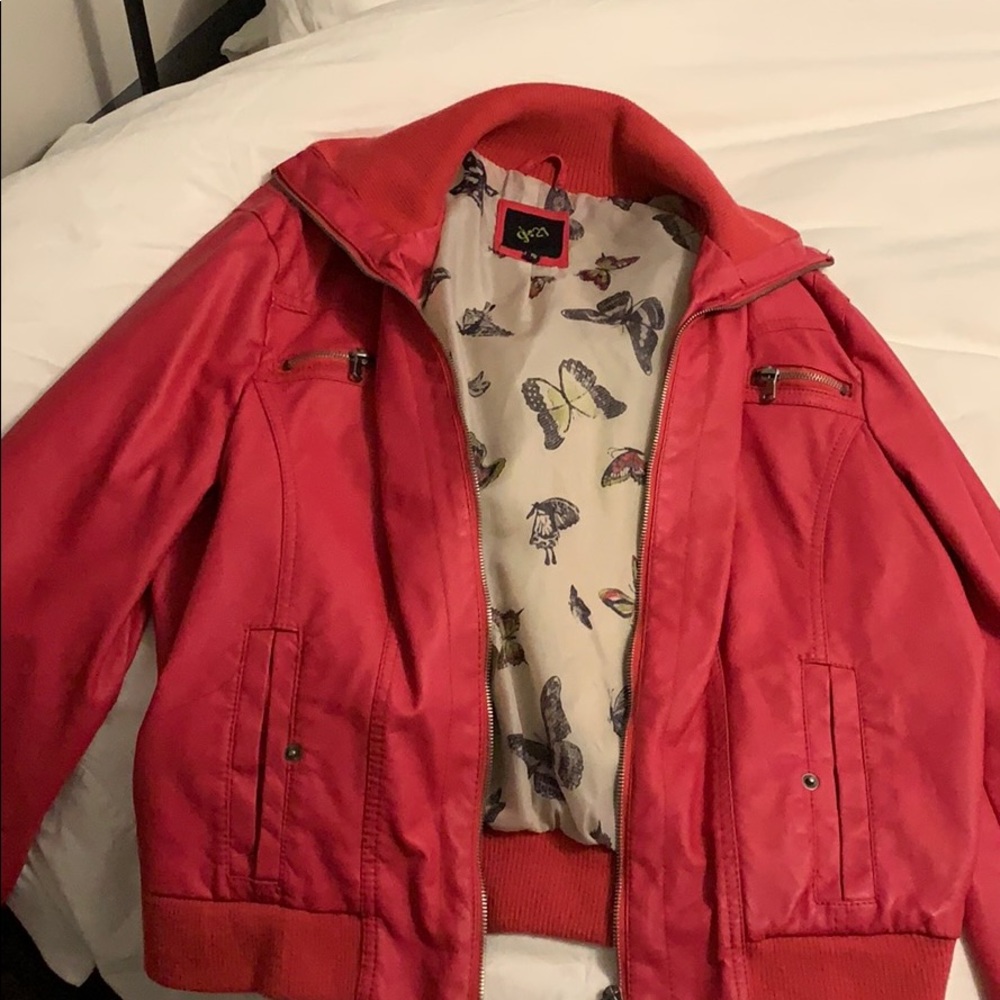 Pink Leather Jacket